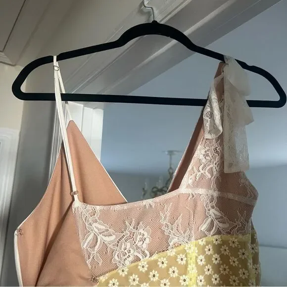 Majorelle Janis Maxi Dress in Ivory & Pale Yellow - joarbit.com